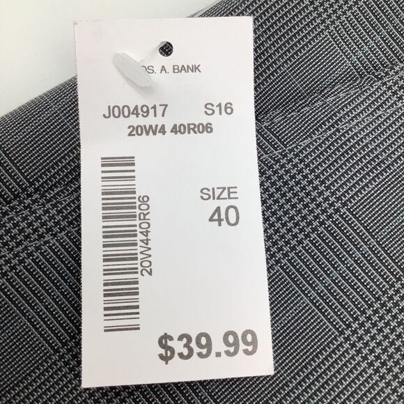 Joseph A Banks Mens‎ Tailored Fit Shorts Grey Size 40 NWT - Picture 8 of 10